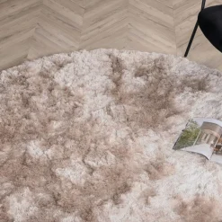 Nohr Vloerkleden|Rond Vloerkleed Reshunda 200cm, kleur Beige