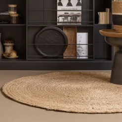 WOOOD Vloerkleden|Rond Vloerkleed Ross 150cm Naturel