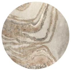Zuiver Vloerkleden|Rond Vloerkleed Solar kleur Grijs/Bruin