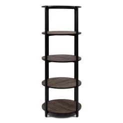 Rivièra Maison Wandrekken & Wandkasten|Rond Wandrek RM Eikenhout, 180 x 69cm Zwart