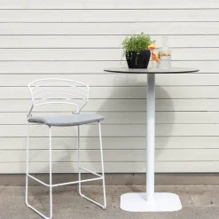 Nohr Bartafels Voor In Je Tuin|Ronde Bartafel Daman 70cm, kleur Wit