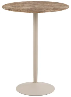 Bendt Bartafels|Ronde Bartafel Tempest Keramiek met marmerlook, 80cm, kleur /Grijs Bruin
