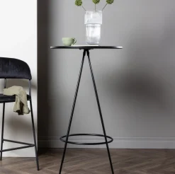 Nohr Bartafels|Ronde Bartafel Wykisha MDF, 60cm Zwart