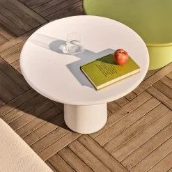 Kave Home Loungetafels & Bijzettafels|Ronde Bijzettafel|Ronde Bijzettafel Albanella Cement, 65cm