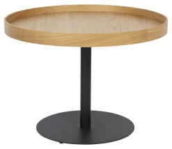 ZILT Zwarte Bijzettafel|Ronde Bijzettafel|Ronde Bijzettafel Andreanna 56cm