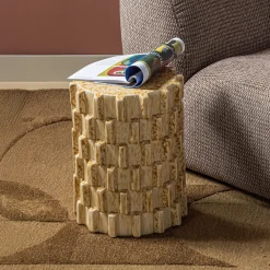 WOOOD Ronde Bijzettafel|Ronde Bijzettafel Axu Keramiek, 35cm