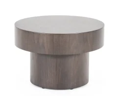 Eleonora Ronde Bijzettafel|Ronde Bijzettafel Bobbie Walnoot, 45cm