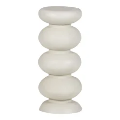 WOOOD Ronde Bijzettafel|Ronde Bijzettafel Brilo 29cm, kleur Crème Cru00e8me