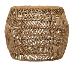 MUST Living Ronde Bijzettafel|Ronde Bijzettafel Cala Gracio Abaca, 44cm Naturel