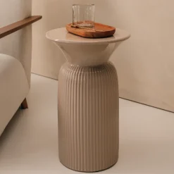 Rivièra Maison Ronde Bijzettafel|Ronde Bijzettafel Cascais Keramiek