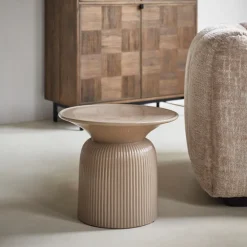 Rivièra Maison Ronde Bijzettafel|Ronde Bijzettafel Cascais Keramiek