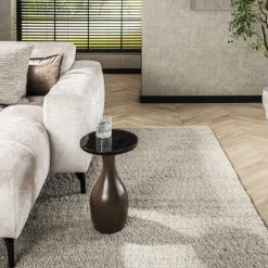 LifestyleFurn Ronde Bijzettafel|Ronde Bijzettafel Cassidi Glas, 30cm