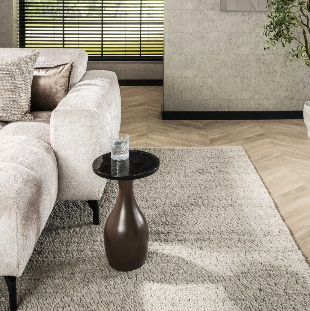 LifestyleFurn Ronde Bijzettafel|Ronde Bijzettafel Cassidi Glas, 30cm