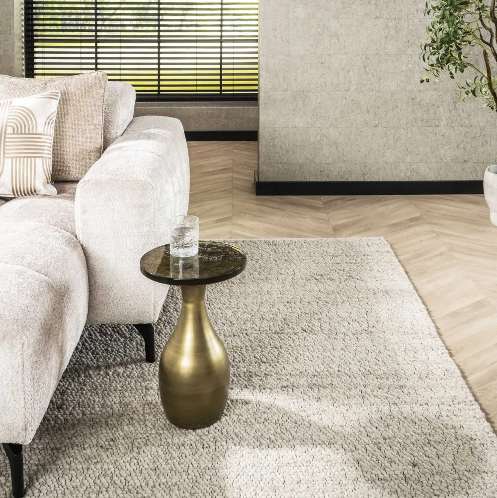 LifestyleFurn Ronde Bijzettafel|Ronde Bijzettafel Cassidi Glas, 30cm