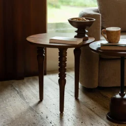 Dutchbone Ronde Bijzettafel|Ronde Bijzettafel Cove Mangohout, 50cm