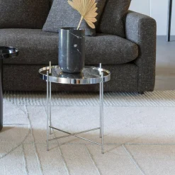 Zuiver Ronde Bijzettafel|Ronde Bijzettafel Cupid Glas, 43cm