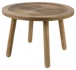 Zuiver Ronde Bijzettafel|Ronde Bijzettafel Dendron Mangohout