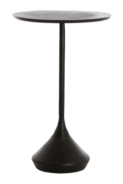 Light & Living Zwarte Bijzettafel|Ronde Bijzettafel|Ronde Bijzettafel Dimphy 35cm