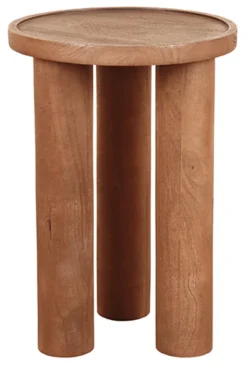 LABEL51 Ronde Bijzettafel|Ronde Bijzettafel Elly Mangohout, 42cm, kleur l Nature