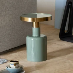 Zuiver Zwarte Bijzettafel|Ronde Bijzettafel|Ronde Bijzettafel Glam 36cm