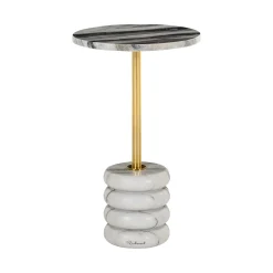 Richmond Interiors Ronde Bijzettafel|Ronde Bijzettafel Isolde Marmer, 33cm