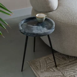 ZILT Ronde Bijzettafel|Ronde Bijzettafel Katheryne Marmer, 33cm