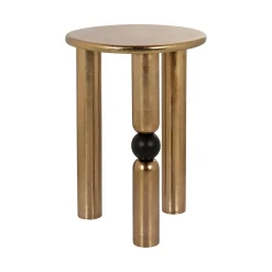 Richmond Interiors Ronde Bijzettafel|Ronde Bijzettafel Marshall 38cm, kleur Goud