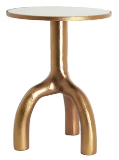 Light & Living Ronde Bijzettafel|Ronde Bijzettafel Mello kleur Brons