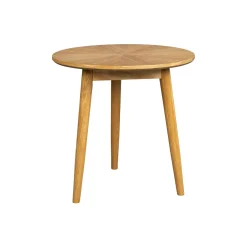 ZILT Zwarte Bijzettafel|Ronde Bijzettafel|Ronde Bijzettafel Memo Eikenhout, 50cm