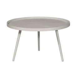 WOOOD Ronde Bijzettafel|Ronde Bijzettafel Mesa Ø78cm, kleur Zand