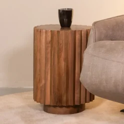 LABEL51 Ronde Bijzettafel|Ronde Bijzettafel Novan Mangohout, 35cm