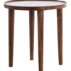 Light & Living Ronde Bijzettafel|Ronde Bijzettafel Qiano Acaciahout