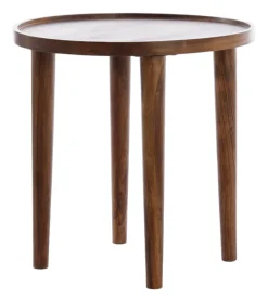 Light & Living Ronde Bijzettafel|Ronde Bijzettafel Qiano Acaciahout