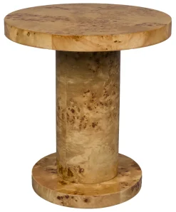 Dutchbone Ronde Bijzettafel|Ronde Bijzettafel Quinn Eucalyptushout, 46cm