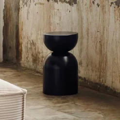 Kave Home Zwarte Bijzettafel|Ronde Bijzettafel|Ronde Bijzettafel Rachell 30cm