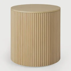 Ethnicraft Ronde Bijzettafel|Ronde Bijzettafel Roller Max Hout, 40cm