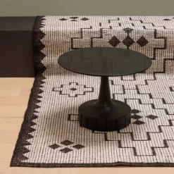 WOOOD Zwarte Bijzettafel|Ronde Bijzettafel|Ronde Bijzettafel Soya 60cm, kleur Zwart