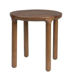 Zuiver Zwarte Bijzettafel|Ronde Bijzettafel|Ronde Bijzettafel Storm Eikenhout, 45cm