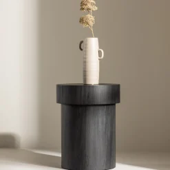 Nohr Zwarte Bijzettafel|Ronde Bijzettafel|Ronde Bijzettafel Tazia MDF, 35cm