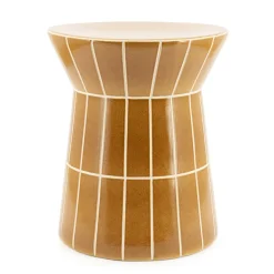 By-Boo Ronde Bijzettafel|Ronde Bijzettafel TileTastic Aardewerk, 38cm