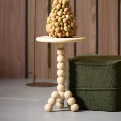 Light & Living Ronde Bijzettafel|Ronde Bijzettafel Veglio Mangohout, 35cm