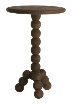 Light & Living Ronde Bijzettafel|Ronde Bijzettafel Veglio Mangohout, 35cm