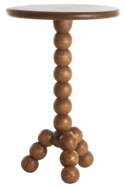 Light & Living Ronde Bijzettafel|Ronde Bijzettafel Veglio Mangohout, 35cm