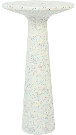 Zuiver Loungetafels & Bijzettafels|Ronde Bijzettafel|Ronde Bijzettafel Victoria Terrazzo, kleur Wit