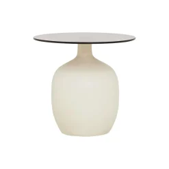 Tower Living Zwarte Bijzettafel|Ronde Bijzettafel|Ronde Bijzettafel Vigo Glas, 45cm