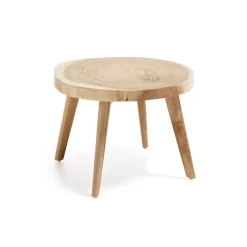 Kave Home Ronde Bijzettafel|Ronde Bijzettafel Wellcres Mungurhout, 65cm Naturel