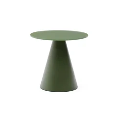 Kave Home Ronde Bijzettafel|Zwarte Bijzettafel|Ronde Bijzettafel Wilshire Gehard glas, 35cm