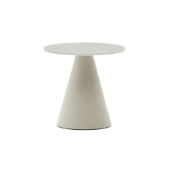 Kave Home Ronde Bijzettafel|Zwarte Bijzettafel|Ronde Bijzettafel Wilshire Gehard glas, 35cm