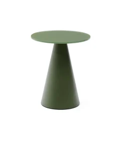 Kave Home Zwarte Bijzettafel|Ronde Bijzettafel|Ronde Bijzettafel Wilshire Gehard glas, 30cm