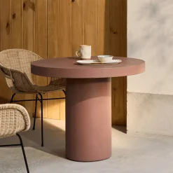 Kave Home Eettafels Voor In Je Tuin|Bistrotafels|Ronde Bistrotafel Aiguablava Beton, 90cm